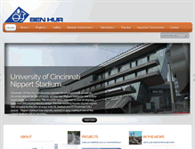 Tablet Screenshot of benhurconstruction.com